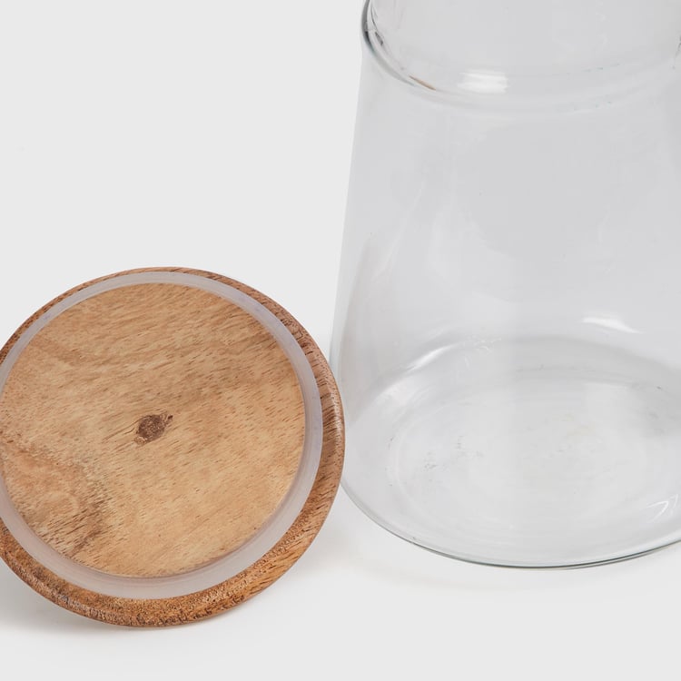 Mirage Glass Pitcher with Wood Lid - 1L