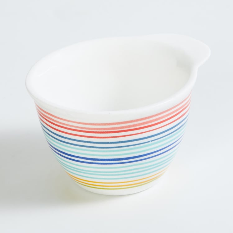 Mandarin Bohemian Rhapsody Set of 3 Striped Bone China Melody Bowls - 70ml