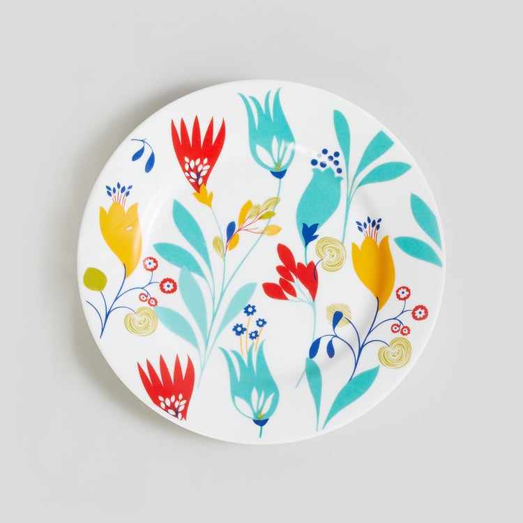 Mandarin Bohemian Rhapsody Multicolour Printed Bone China Side Plate - 17.8 cm