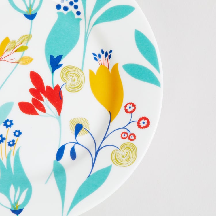 Mandarin Bohemian Rhapsody Multicolour Printed Bone China Side Plate - 17.8 cm