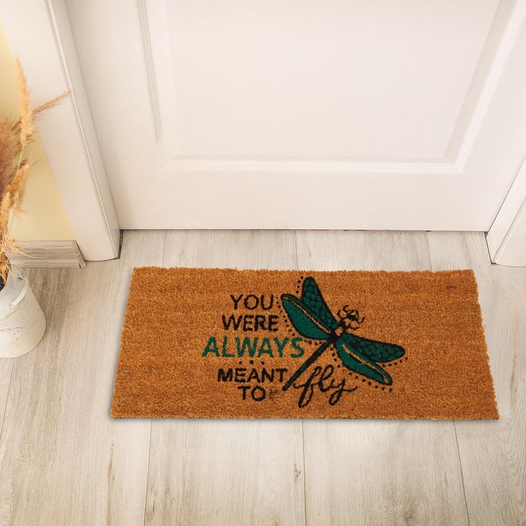 Corsica Dragonfly Coir Printed Doormat - 70x30cm