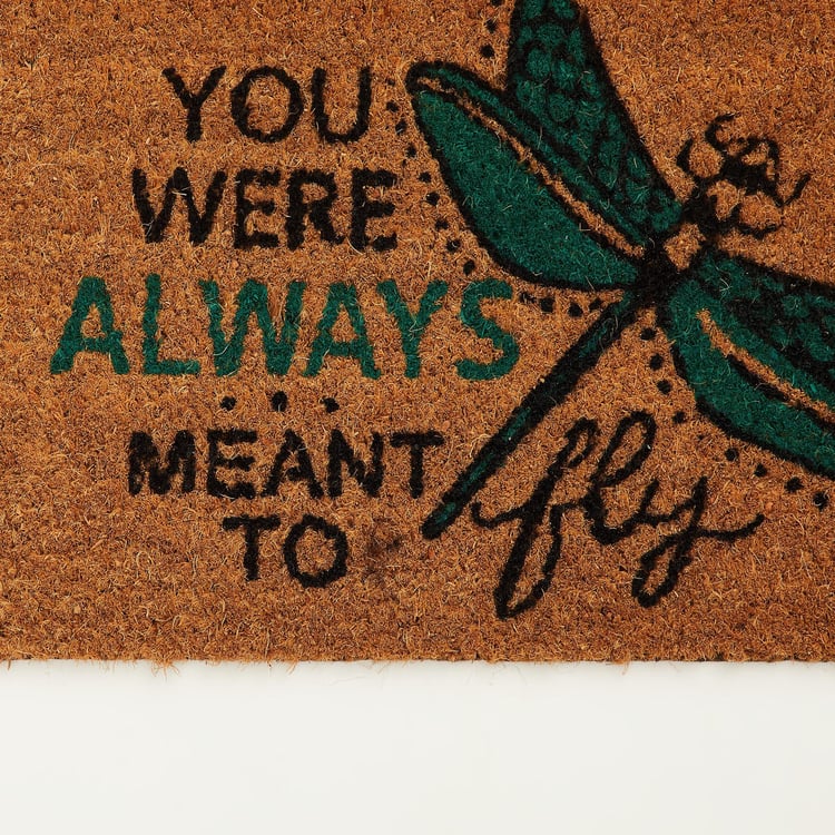 Corsica Dragonfly Coir Printed Doormat - 70x30cm