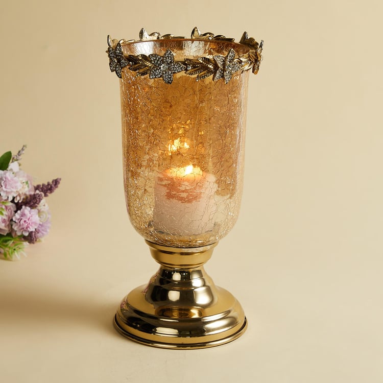 Heritage Renew Glass Hurricane Candle Holder