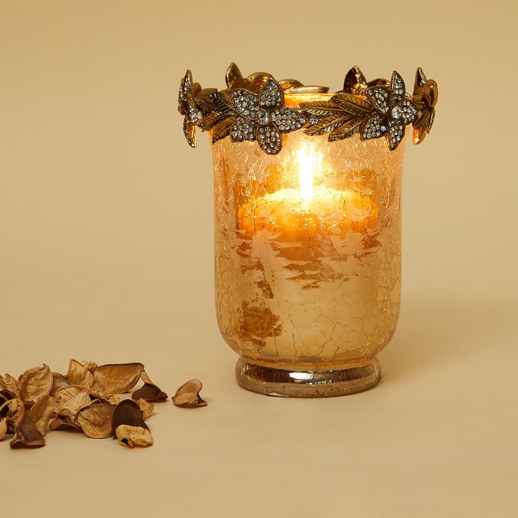 Heritage Renew Glass Hurricane Candle Holder