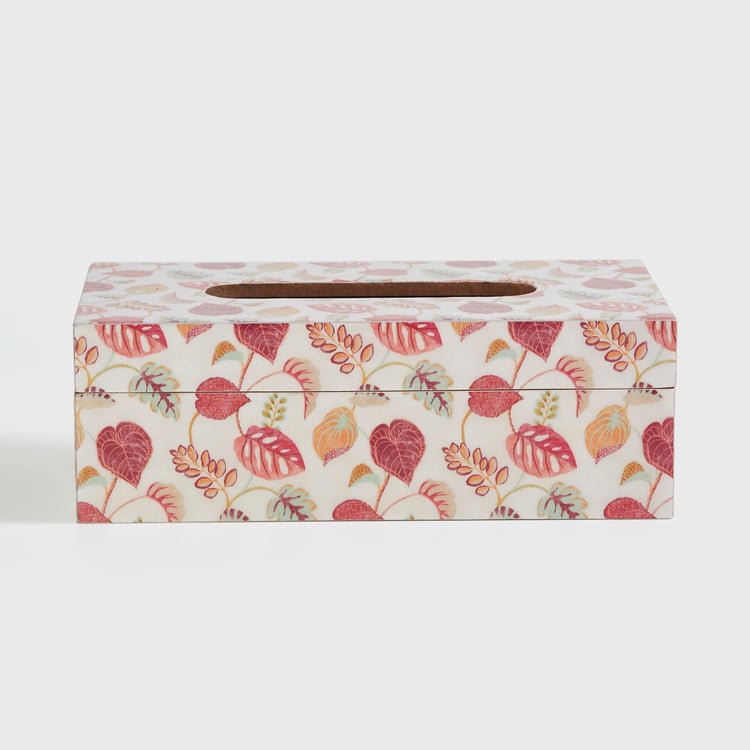 Corsica Hues Wood Tissue Box - 23x12.5cm