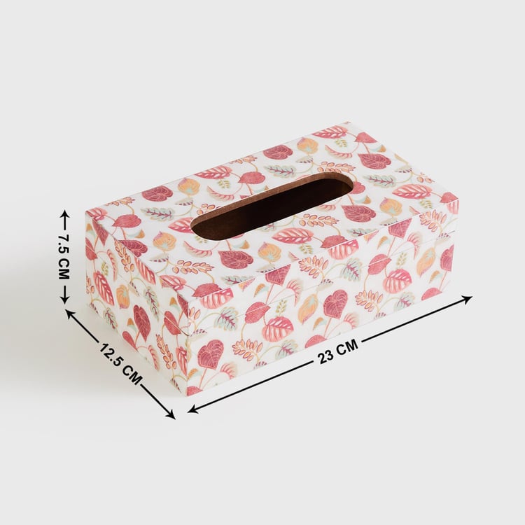 Corsica Hues Wood Tissue Box - 23x12.5cm