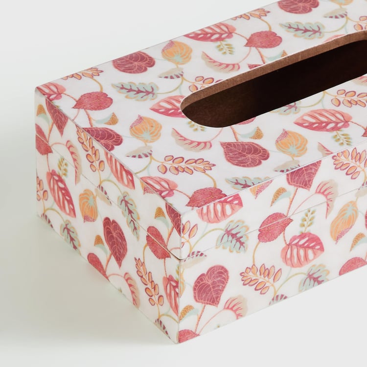 Corsica Hues Wood Tissue Box - 23x12.5cm