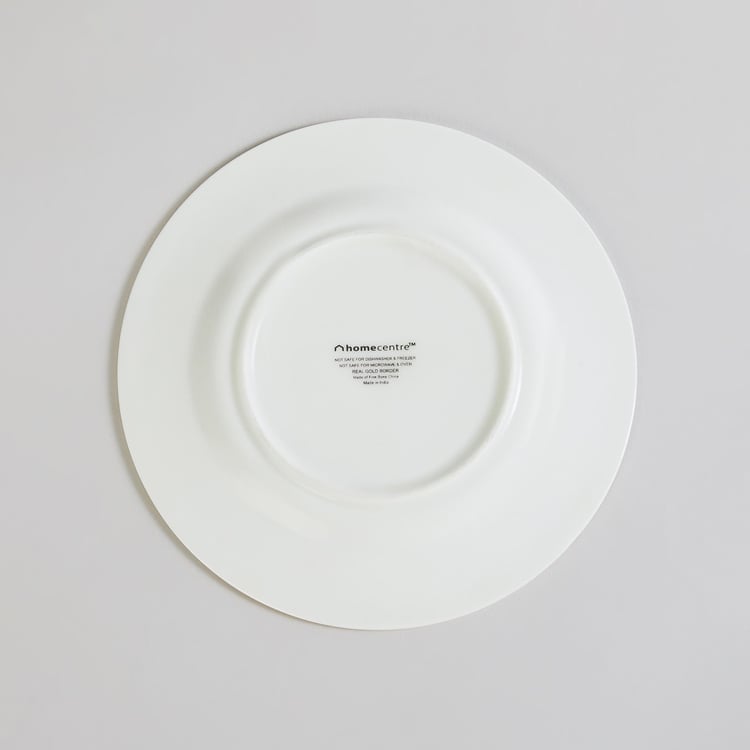 Heritage Lotus White Printed Bone China Appetiser Plate - 16.5cm