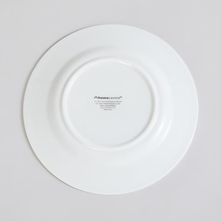 Heritage Renew White Floral Printed Bone China Appetiser Plate - 16cm