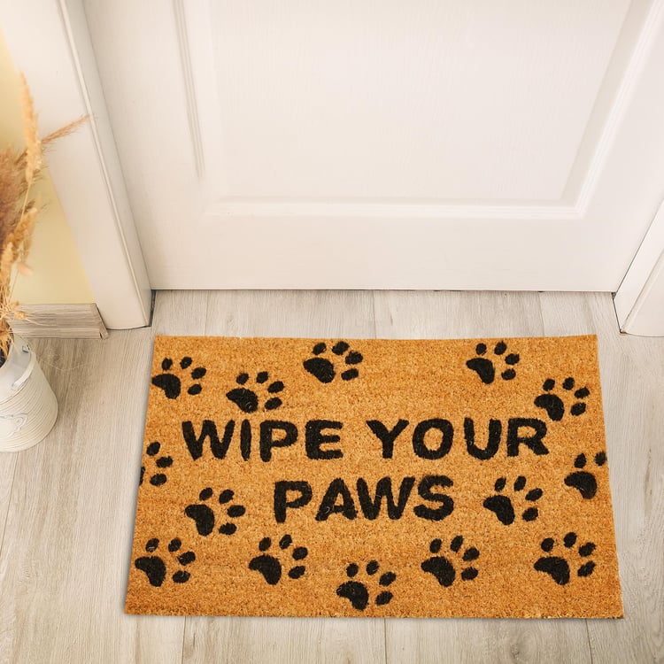 Stencila Paws Coir Printed Doormat - 40x60cm