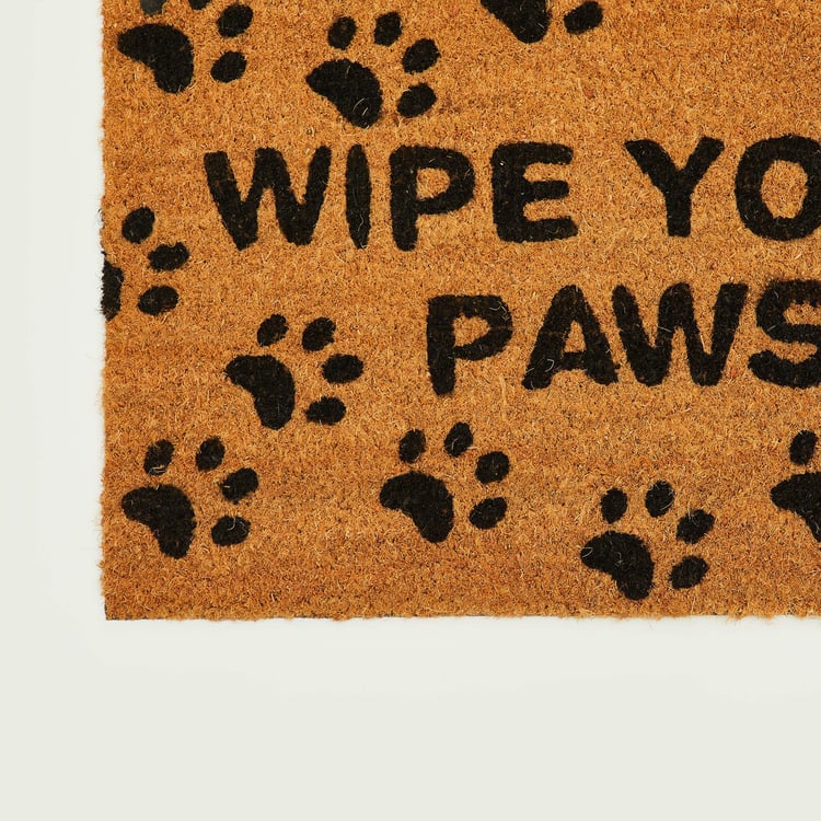 Stencila Paws Coir Printed Doormat - 40x60cm