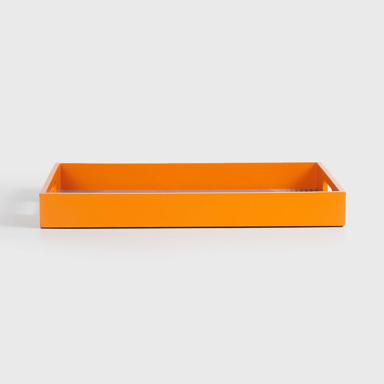Raisa Wood Printed Rectangular Serving Tray - 25x40cm