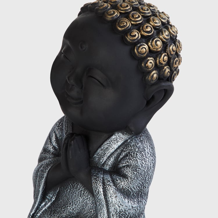 Corsica Ebony Polyresin Greeting Baby Buddha Figurine