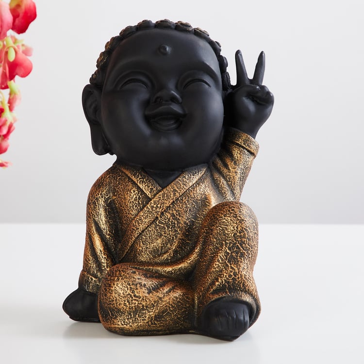 Corsica Harmony Polyresin Peace Baby Buddha Figurine