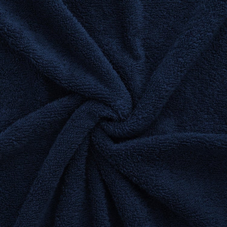 Spaces  Edira Midnight Blue Cotton Towel Set - 4Pcs