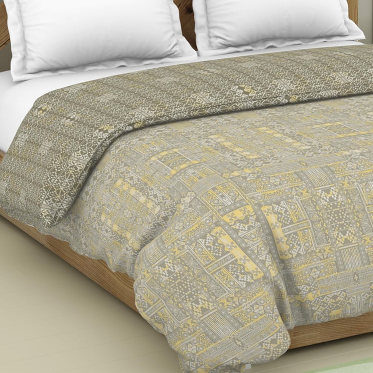 Spaces Blockbuster Multicolor Printed Cotton Double Bed Quilt - 224X270Cm