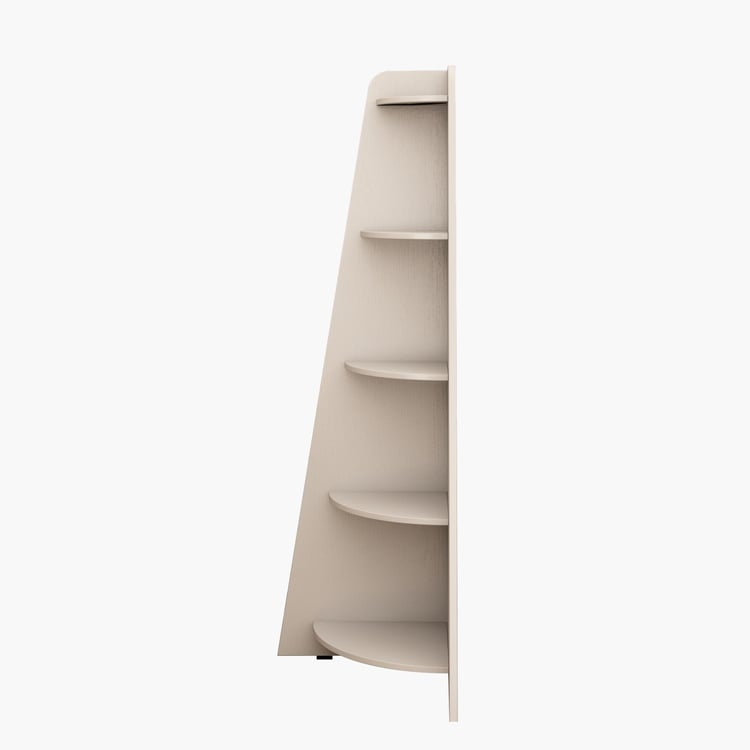 Helios Reynan Mafra 5-Tier Corner Shelf - White