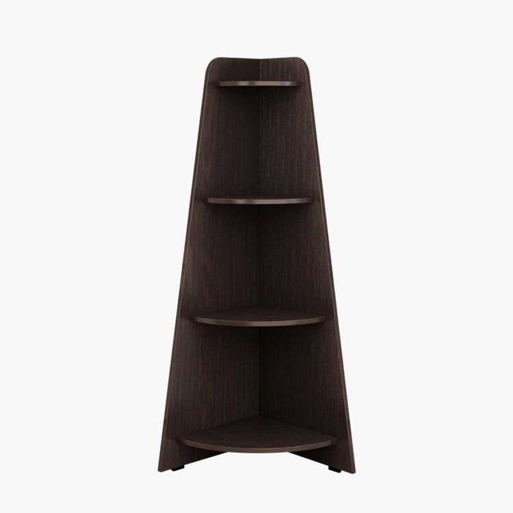 Helios Arvis Mafra 4-Tier Corner Shelf - Brown