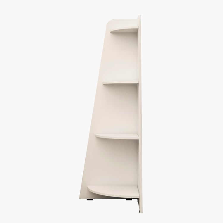 Helios Reynan Mafra 4-Tier Corner Shelf - White