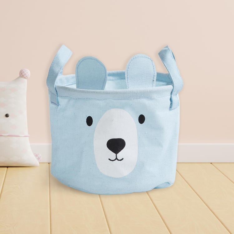 Corsica Slate Kids Cotton Bear Storage Bag