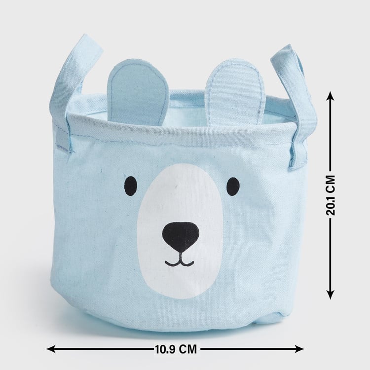 Corsica Slate Kids Cotton Bear Storage Bag