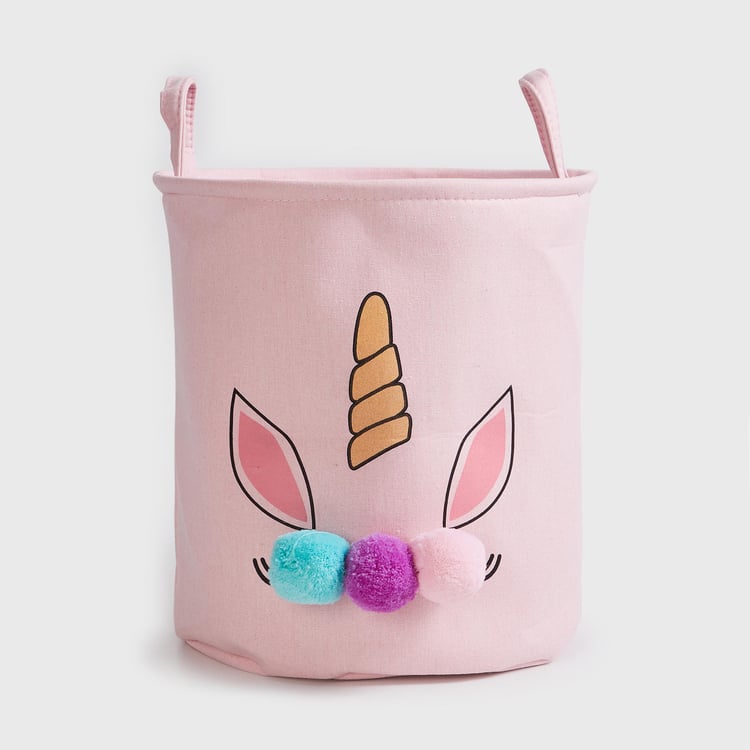 Corsica Slate Kids Cotton Unicorn Storage Bag