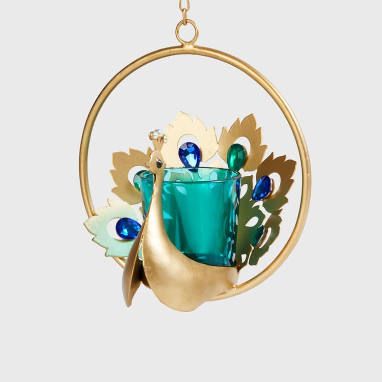 Corsica Mayur Glass Hanging T-Light Holder