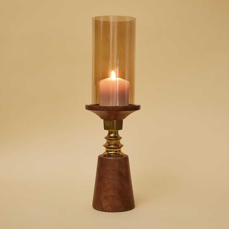 Splendid Glass Hurricane Candle Holder