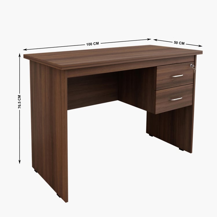 Helios Lewis Jane Study Desk - Brown