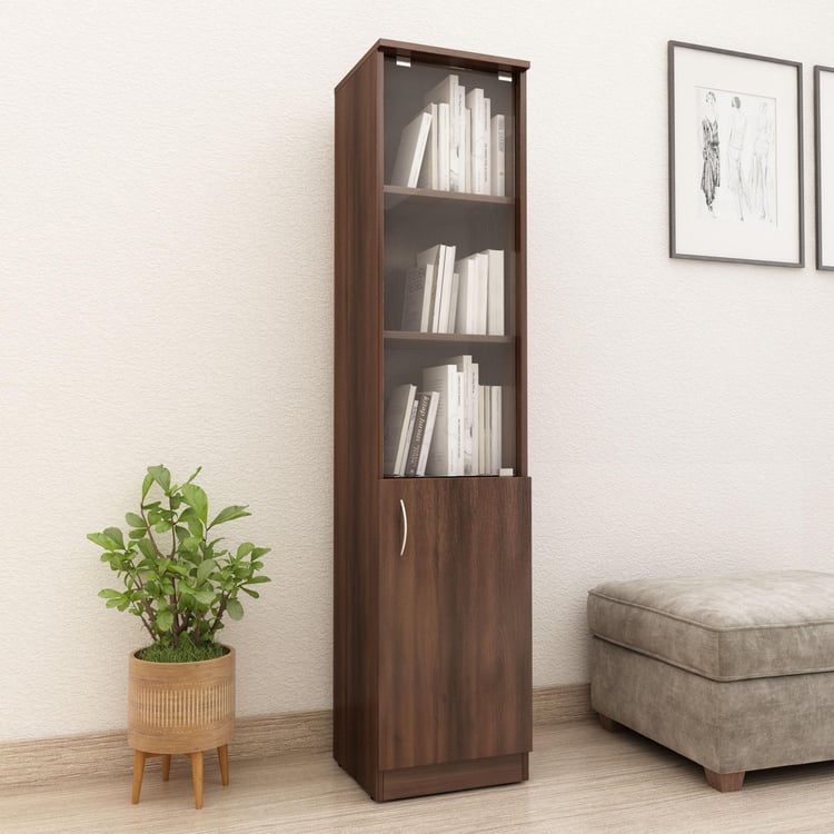 Helios Lewis Heller 5-Tier Book Cabinet - Brown