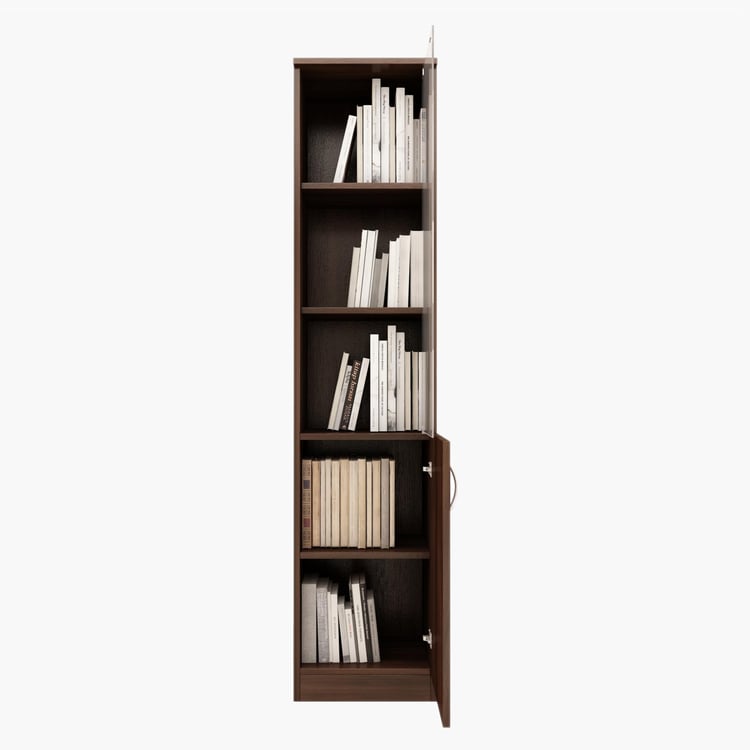 Helios Lewis Heller 5-Tier Book Cabinet - Brown