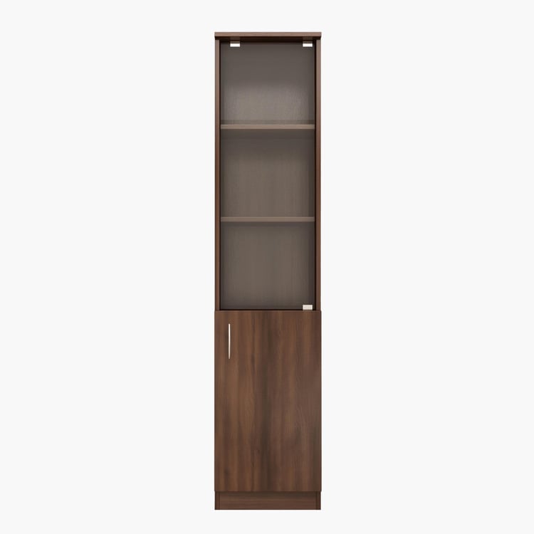 Helios Lewis Heller 5-Tier Book Cabinet - Brown