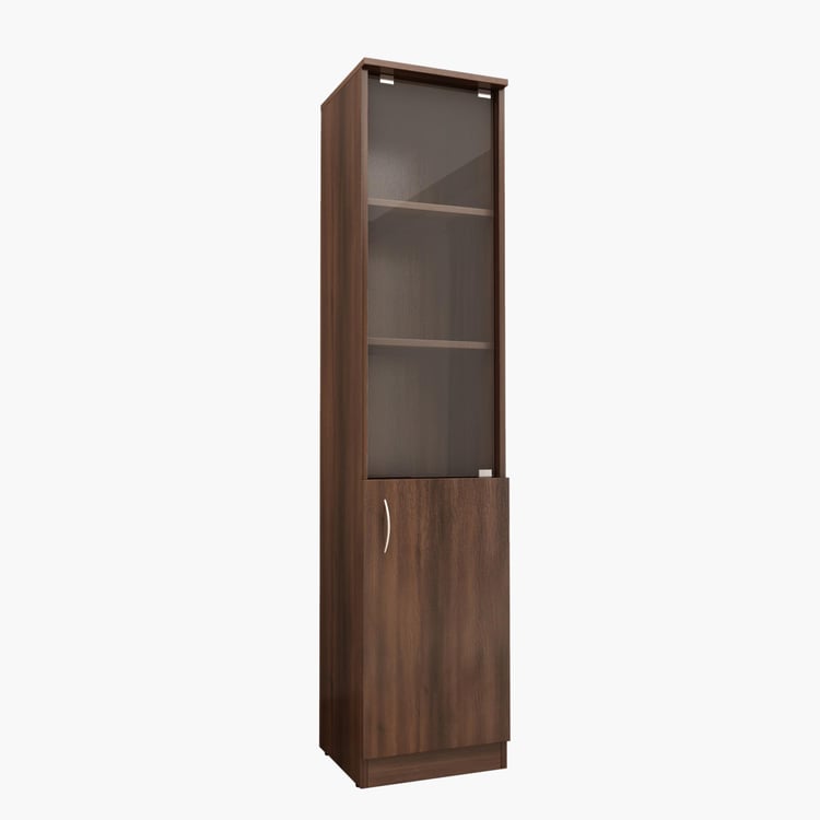 Helios Lewis Heller 5-Tier Book Cabinet - Brown