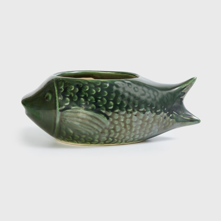 Corsica Eden Ceramic Fish Planter