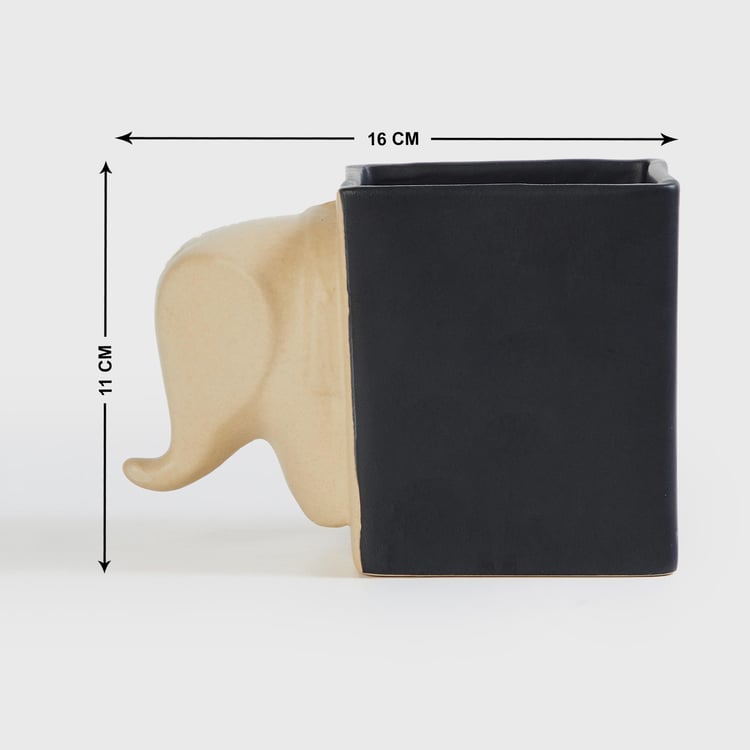 Corsica Eden Ceramic Elephant Planter