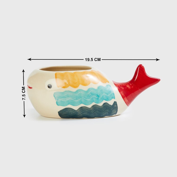 Corsica Eden Ceramic Fish Planter