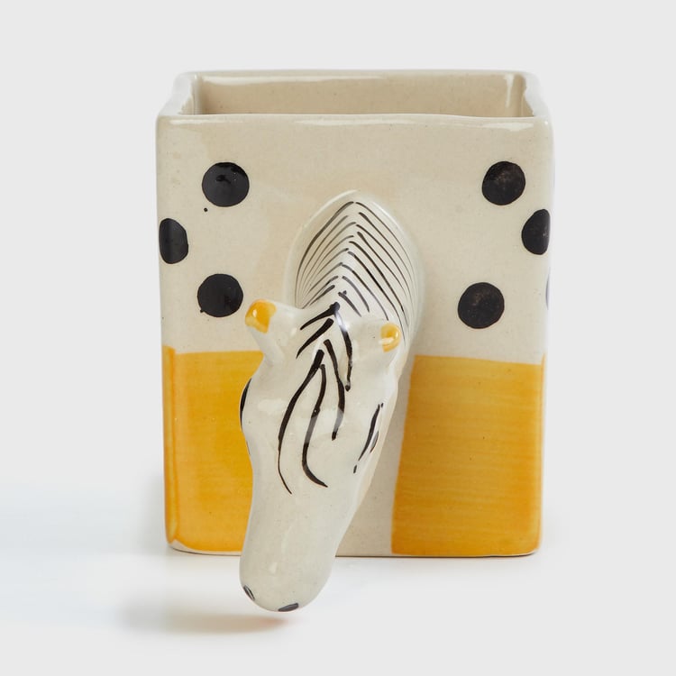 Corsica Eden Ceramic Zebra Planter