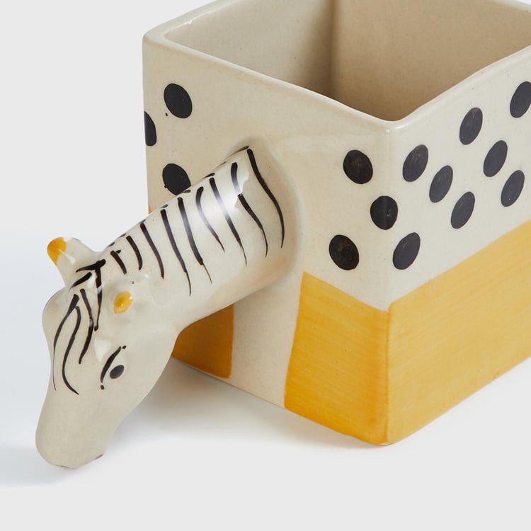 Corsica Eden Ceramic Zebra Planter