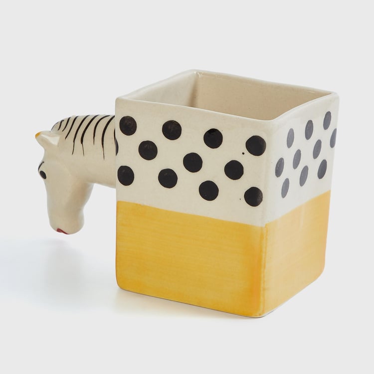 Corsica Eden Ceramic Zebra Planter
