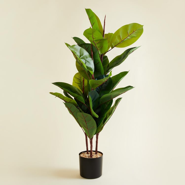 Gardenia Rubber Artificial Plant in Pot