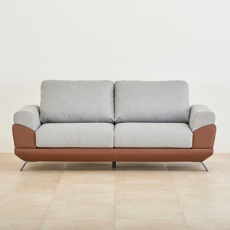 Serenity Fabric 3-Seater Sofa - Grey