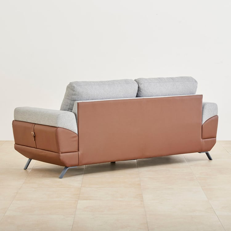 Serenity Fabric 3-Seater Sofa - Grey