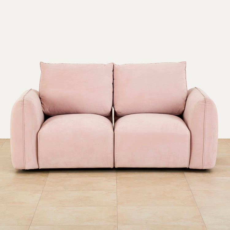 Dion Fabric 2-Seater Sofa - Pink