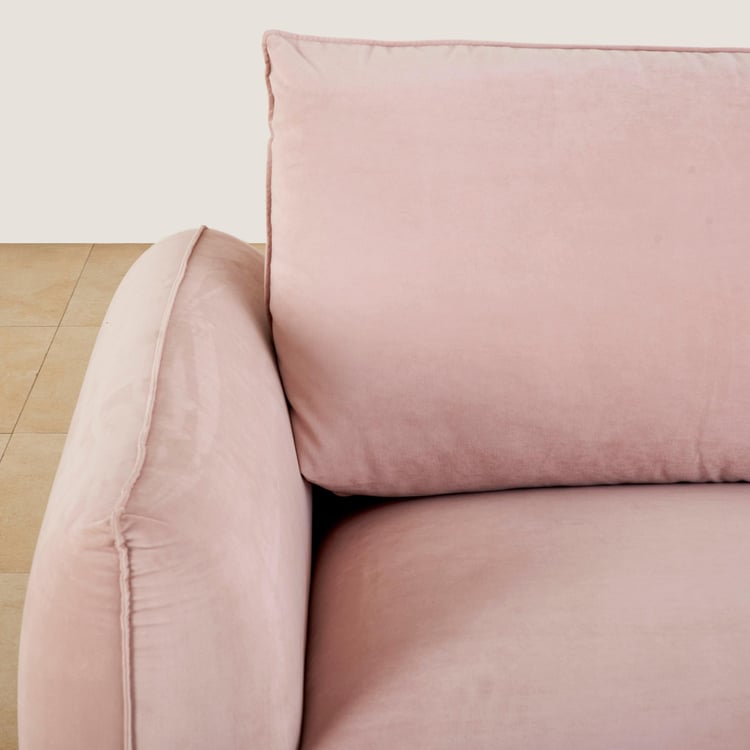 Dion Fabric 2-Seater Sofa - Pink