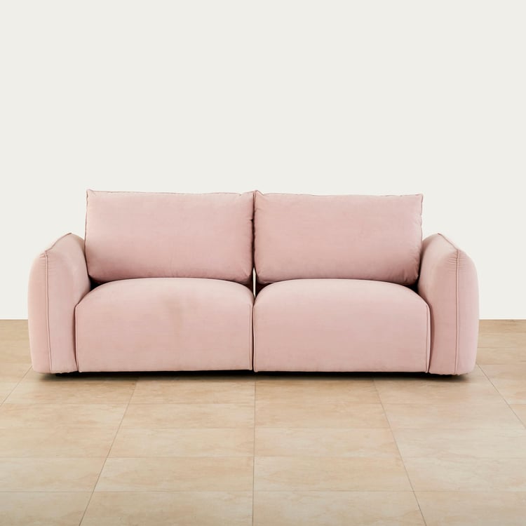 Dion Fabric 3-Seater Sofa - Pink