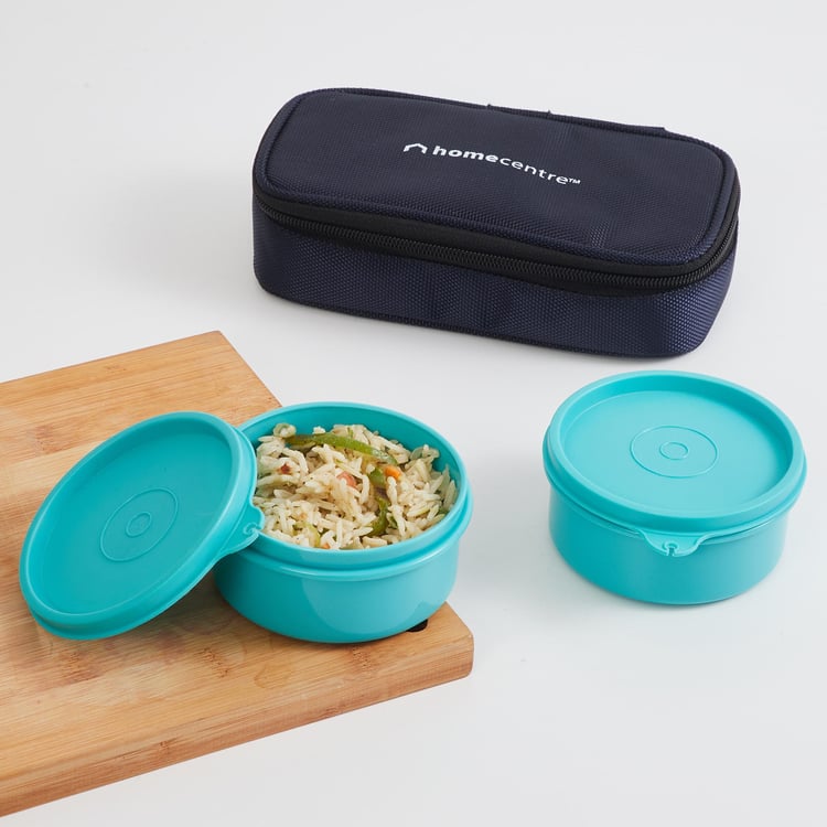 Korobka Set of 2 Lunch Boxes with Bag - 300ml