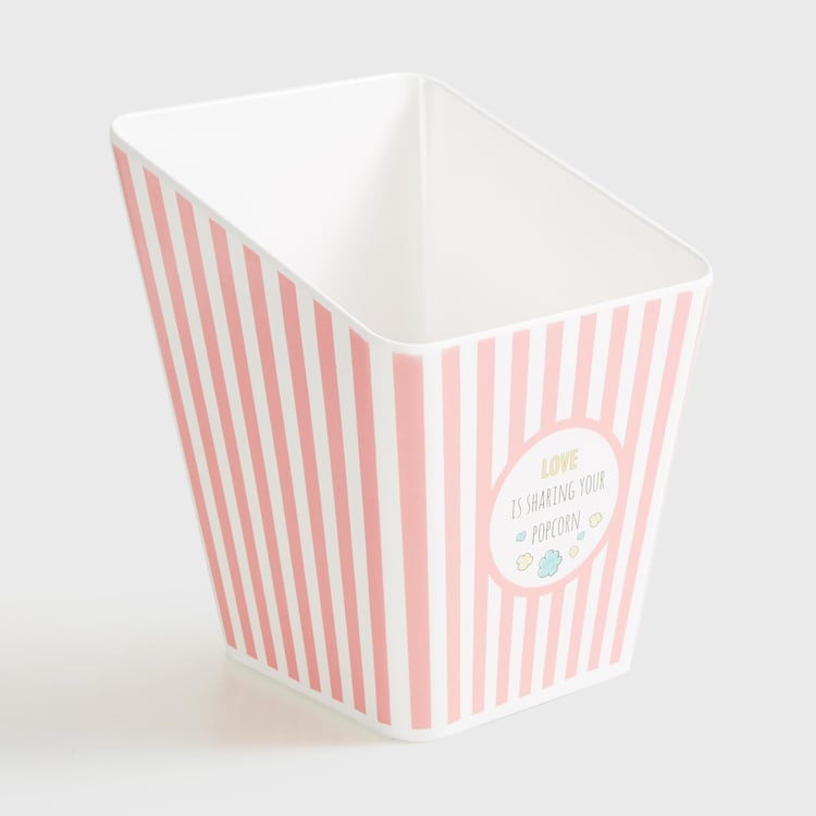 Bakers Pride Melamine Striped Popcorn Bowl