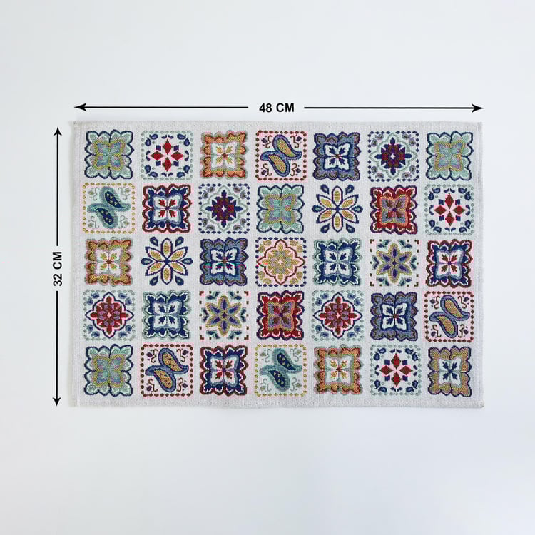 Corsica Polycotton Mosaic Printed Placemat