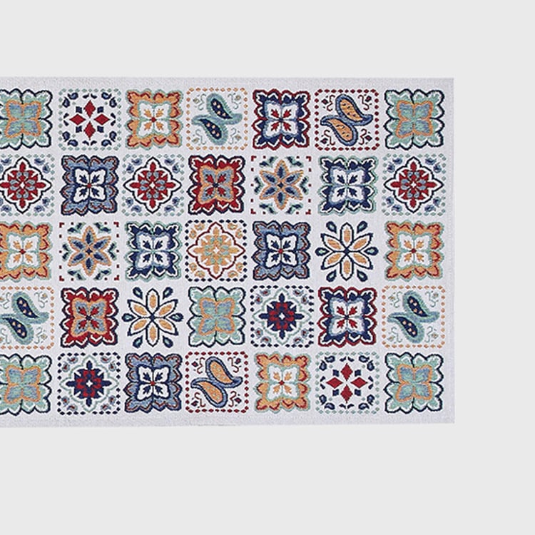 Corsica Mosaic Cotton Table Runner