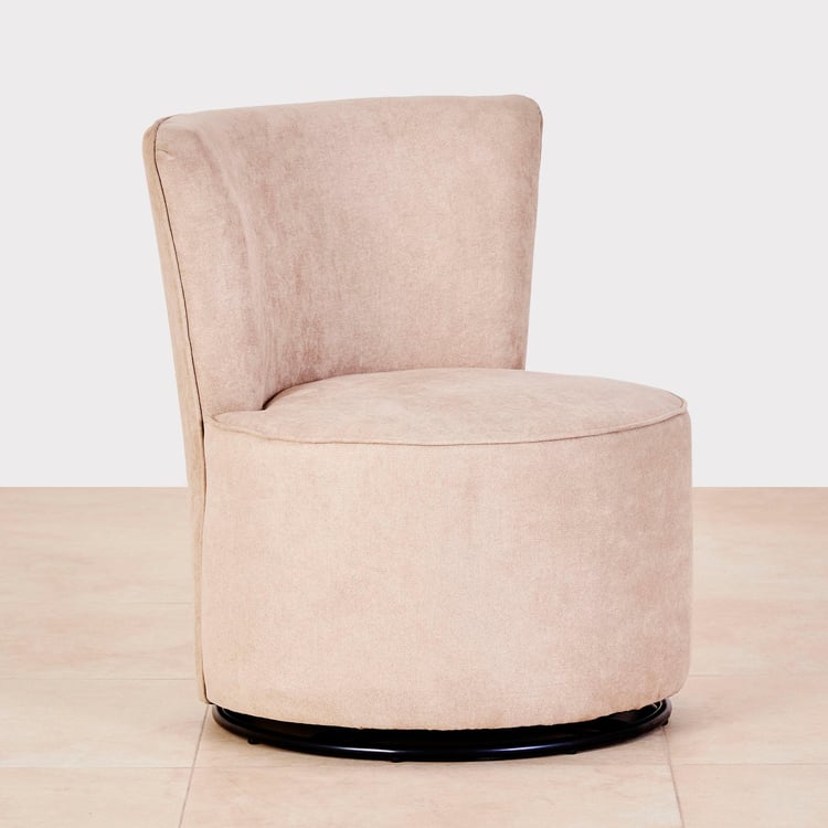 Noa Fabric Rotating Accent Chair - Beige